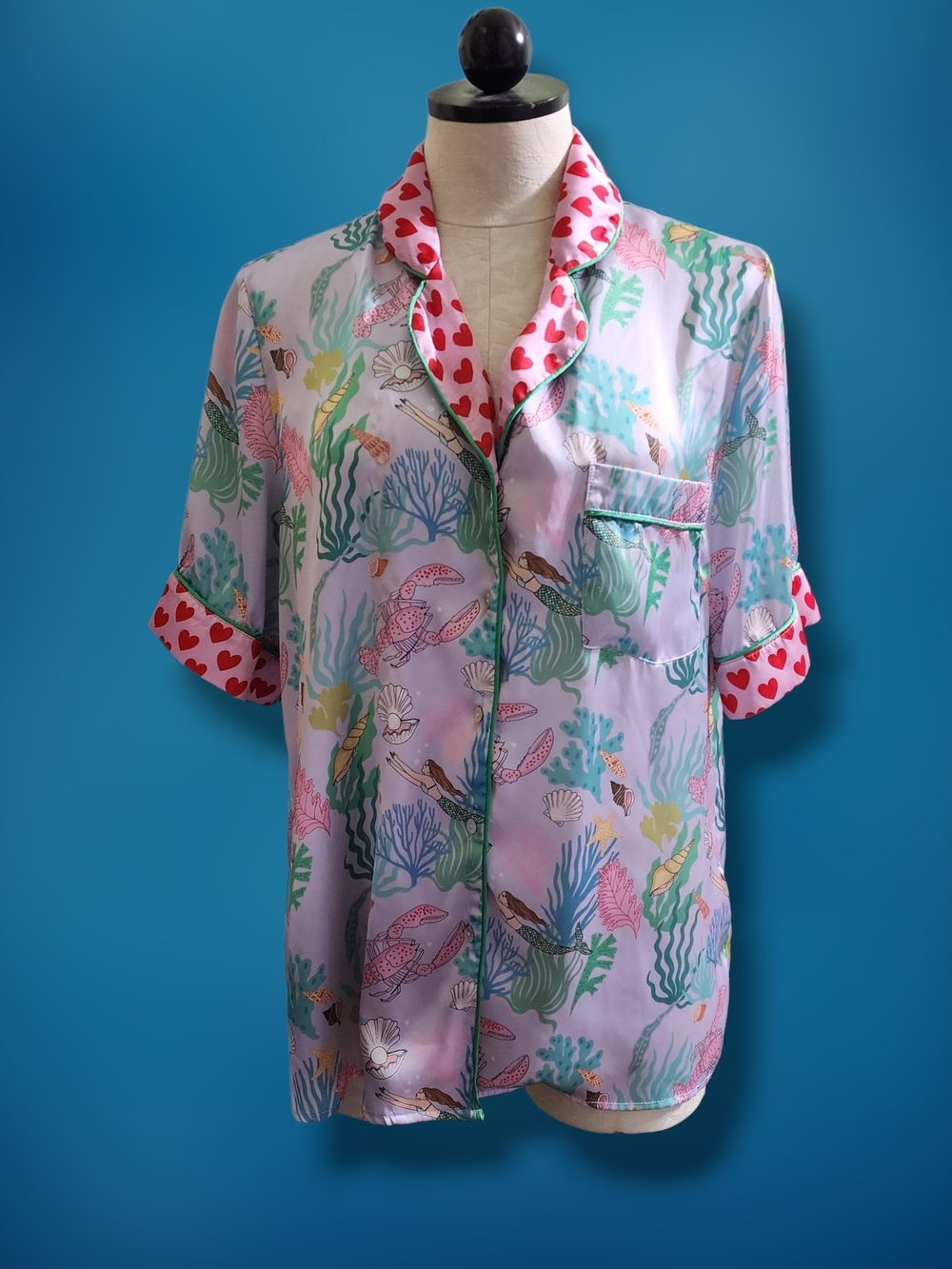 Karen Mabon x Shopbop Mermaid Pajama Top Size XS